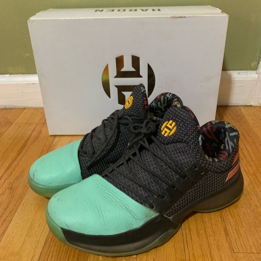 ADIDAS JAMES HARDEN COLORWAY VOL.1 CACTUS BASKETBALL SHOE SZ 7 117357834